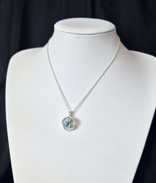 Natalie Patten's Birds Nest Pendant - , Contemporary Wire Jewelry, Wire Wrapping, Wrapping, Wire Wrapping Jewelry, Weaving, Wire Weaving, Weaving Wire, Ready to attach to chain or earring hook